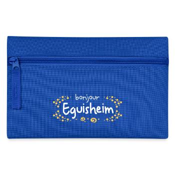 Frankreich Eguisheim text - Federtasche - Royalblau - Vorne