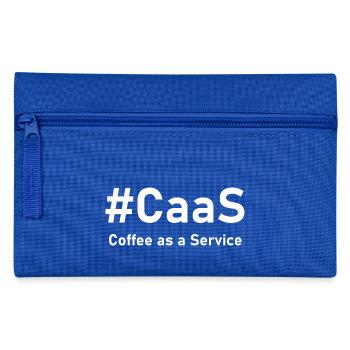 CaaS – Coffee as a Service | Fun IT Coffee - Pencil Case - royal blue - Front
