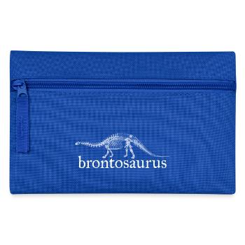 Brontosaurus dinosaur - Pencil Case - royal blue - Front