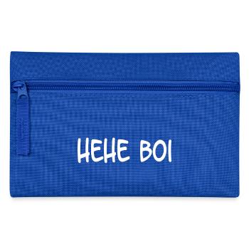 Hehe Boi - Pencil Case - royal blue - Front
