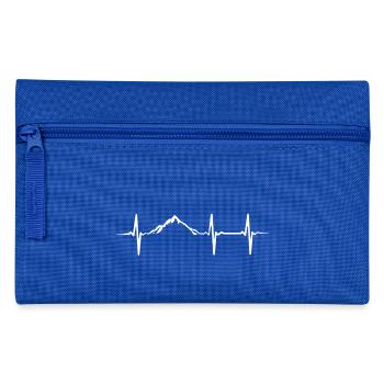 Mountain Heartbeat - Federtasche - Royalblau - Vorne
