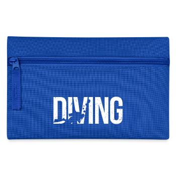 Funny Diving Diver Dive Shirt Diving - Federtasche - Royalblau - Vorne