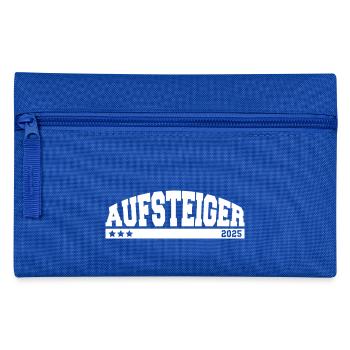 Aufsteiger 2025 Aufstieg Fußball Handball - Federtasche - Royalblau - Vorne