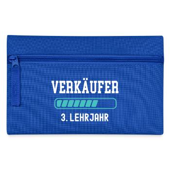 Verkäufer Ausbildung 3 Lehrjahr 3. Ausbildungsjahr - Federtasche - Royalblau - Vorne