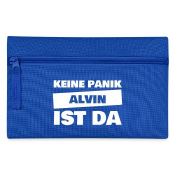 Geschenk für Alvin - Federtasche - Royalblau - Vorne