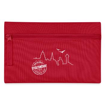 Ueckermünde Sillhouette und Stempel - Federtasche - Rot - Vorne
