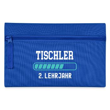 Tischler Ausbildung 2 Lehrjahr 2. Ausbildungsjahr - Federtasche - Royalblau - Vorne