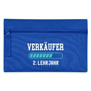 Verkäufer Ausbildung 2 Lehrjahr 2. Ausbildungsjahr - Federtasche - Royalblau - Vorne