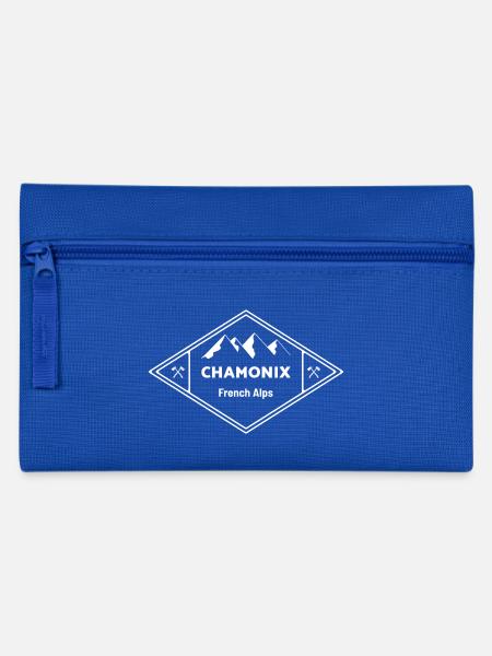 weißer Diamant Chamonix - Federtasche - Royalblau