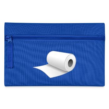 Toilet paper - Pencil Case - royal blue - Front