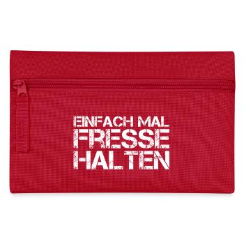 Shut up - Pencil Case - red - Front