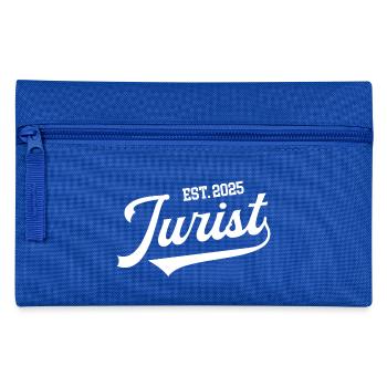 Jurist Staatsexamen Bestanden Studium Jura 2025 - Federtasche - Royalblau - Vorne