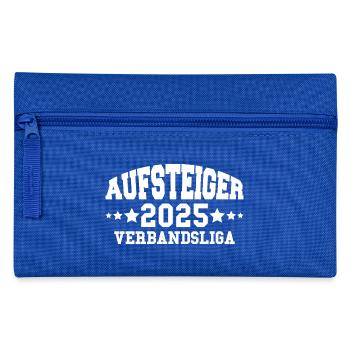 Aufsteiger 2025 Verbandsliga Aufstieg Fußball - Federtasche - Royalblau - Vorne