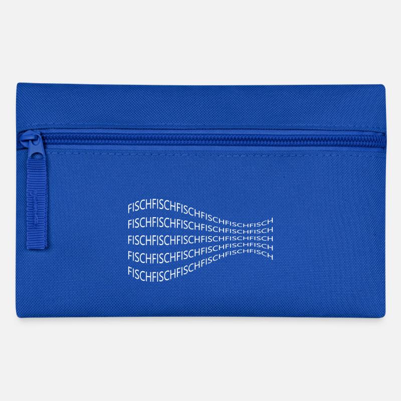 Fisch - Federtasche - Royalblau