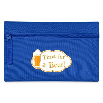 Time for a Beer - Federtasche - Royalblau - Vorne