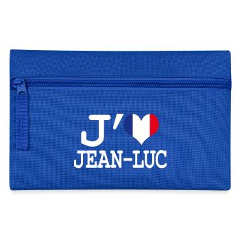 I love jean-luc - Pencil Case - royal blue - Front