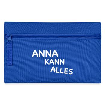 ANNA KANN ALLES I Anna I anna I Geschenk für Anna - Federtasche - Royalblau - Vorne