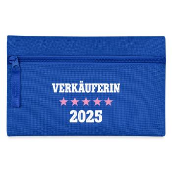 Verkäuferin 2025 Neuer Job Arbeit Ausbildung Lehre - Federtasche - Royalblau - Vorne