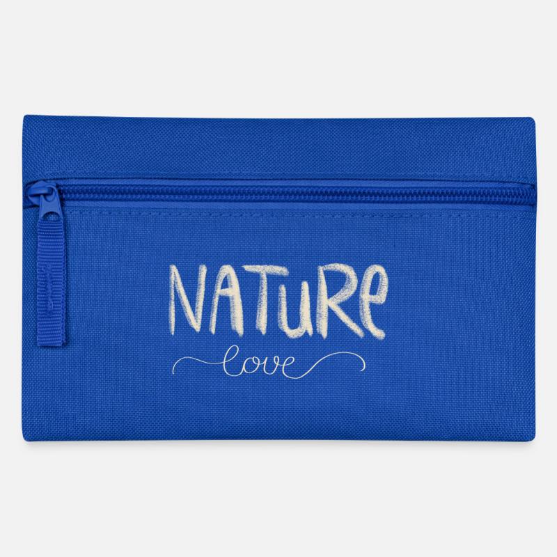 Nature love - Federtasche - Royalblau
