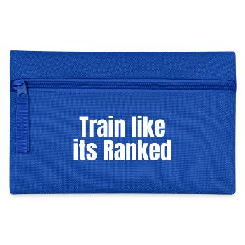 Train Like It’s Ranked – Fitness- & Gamer-Shirt - Federtasche - Royalblau - Vorne