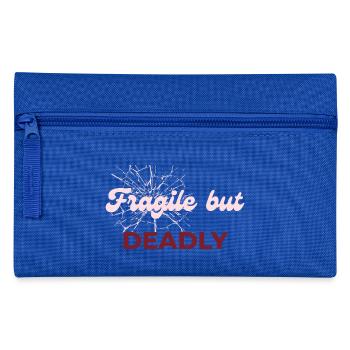 Fragile mais mortel – Soft Girl x Dark Romance - Trousse - bleu royal - Devant