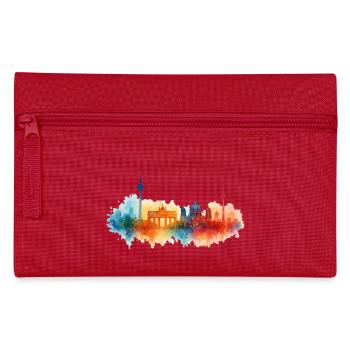 Berlin City Watercolor City - Trousse - rouge - Devant