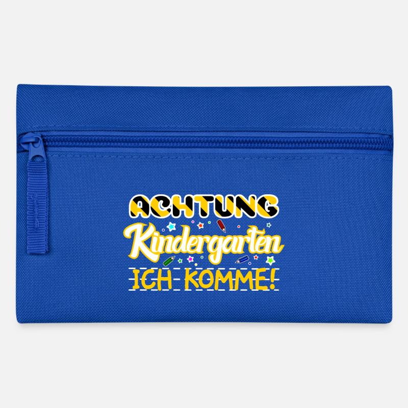Achtung Kindergarten ich komme! - Federtasche - Royalblau