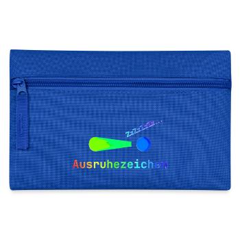 Signe de repos | Sommeil | Paresseux | Fatigué | Drôle - Trousse - bleu royal - Devant