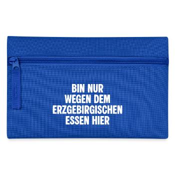 Erzgebirge Essen - Federtasche - Royalblau - Vorne