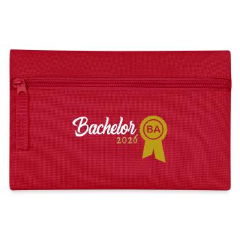 Bachelor 2026 Abschluss Promotion Sponsion - Federtasche - Rot - Vorne