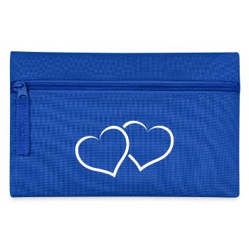 Deux coeurs unis très romantique en cadeau - Trousse - bleu royal - Devant