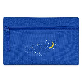 Mond und Sterne | Sternenhimmel - Federtasche - Royalblau - Vorne