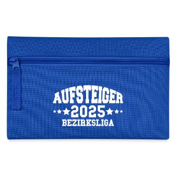 Aufsteiger 2025 Bezirksliga Aufstieg Fußball - Federtasche - Royalblau - Vorne