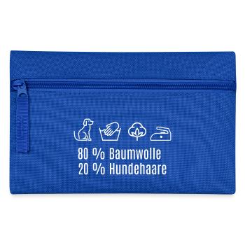 Lustiges Hunde Design Hundehaare Vierbeiner - Federtasche - Royalblau - Vorne