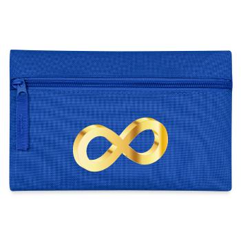 Unendlichkeit Gold - Federtasche - Royalblau - Vorne