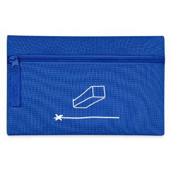 Central perspective ; Undersight ; Drawing ; Article - Pencil Case - royal blue - Front