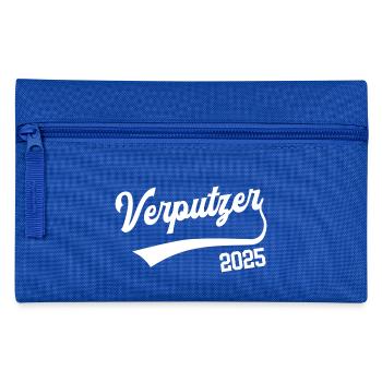 Verputzer 2025 Ausbildung Prüfung Stuckateur Azubi - Federtasche - Royalblau - Vorne