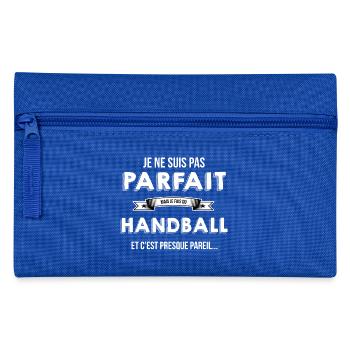 Handball cadeau humour - Trousse - bleu royal - Devant