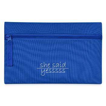 she said yes - Federtasche - Royalblau - Vorne