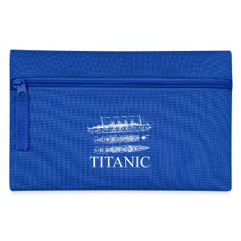 Pläne der Titanic - Federtasche - Royalblau - Vorne