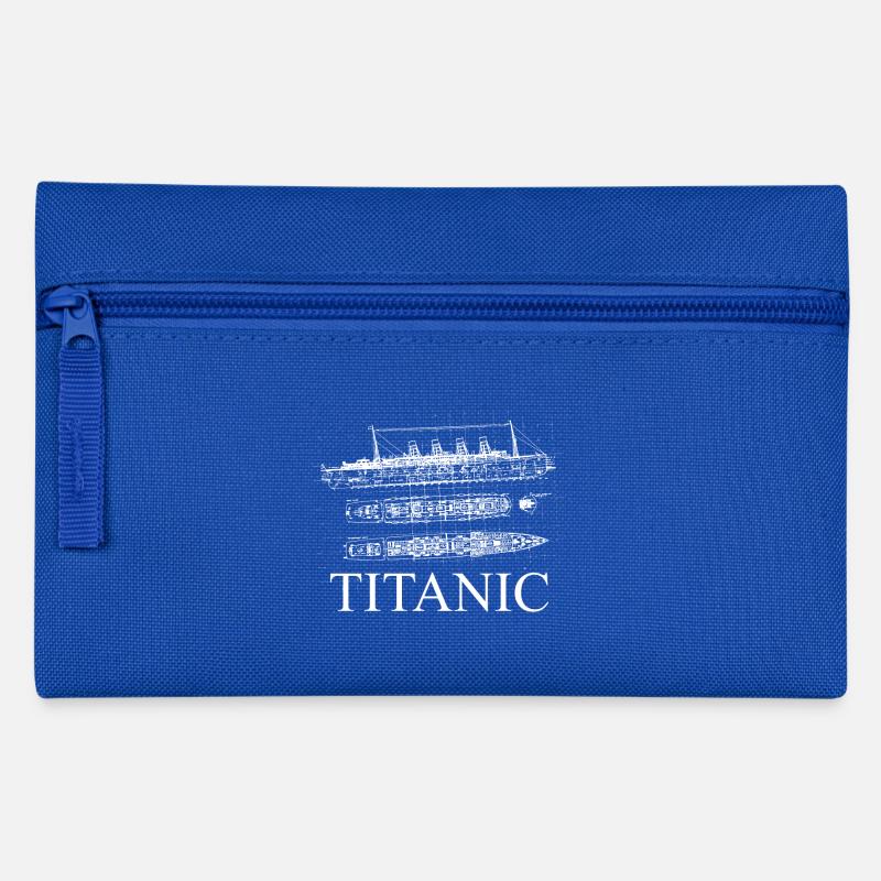 plans du titanic - Trousse - bleu royal