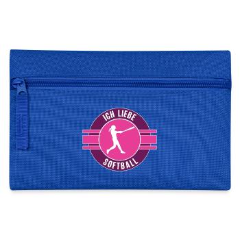 Ich Liebe Softball Softballerin Team Mannschaft - Federtasche - Royalblau - Vorne