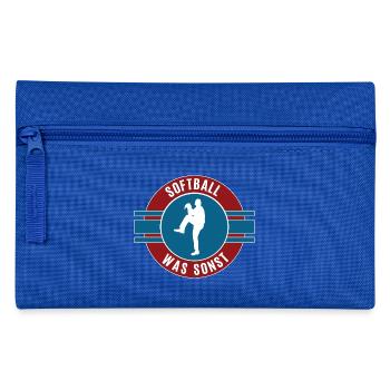 Softball Was Sonst Softballer Team Mannschaft - Federtasche - Royalblau - Vorne