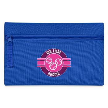 Boccia Bocciaspiel Bocciaspieler Bocciaspielerin - Federtasche - Royalblau - Vorne
