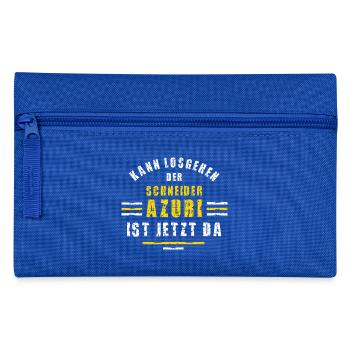 Schneider Azubi Ausbildung Lehre Schneiderlehre - Federtasche - Royalblau - Vorne