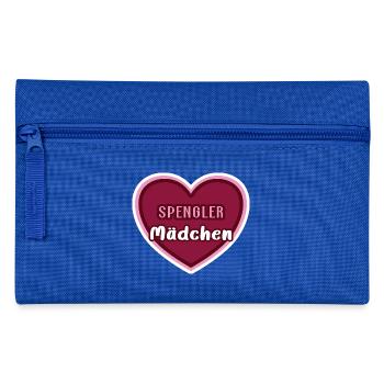 Spengler Mädchen Kind Spenglerin Azubi Spenglerei - Federtasche - Royalblau - Vorne