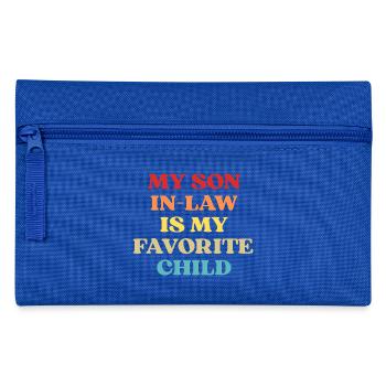 Lustiges Zitat Mein Schwiegersohn Lieblingskind - Federtasche - Royalblau - Vorne