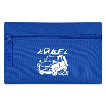  Kübel Trabi Stoffhund - Federtasche - Royalblau - Vorne