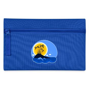 Urlaub Insel - Federtasche - Royalblau - Vorne