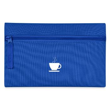 Tasse Kaffee - Federtasche - Royalblau - Vorne